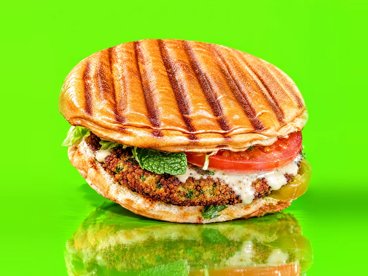 INDIE HIT Falafel Flat Burger