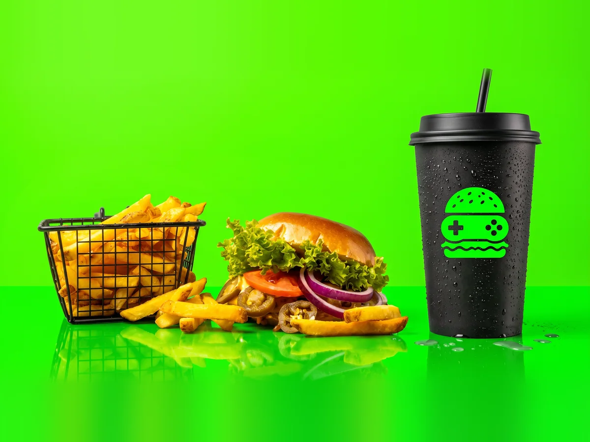 POWER-UP · HARD MODE Chili-Cheeseburger Menu